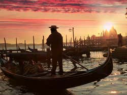 Gondola al tramonto