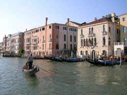 Gondoliere nel Canal Grande
